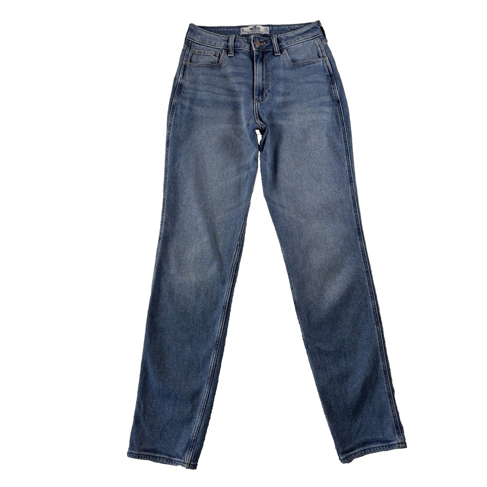 Hollister Curvy High-Rise Mom Denim Jeans Vintage Stretch Women's 5 Long 27 x 29